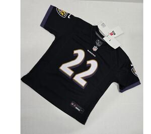 NWT Nike NFL Baltimore Ravens Derrick Henry#22 Jersey Little Kids M 5/6 Official